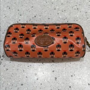 Fossil Coral Owl Accessory Bag